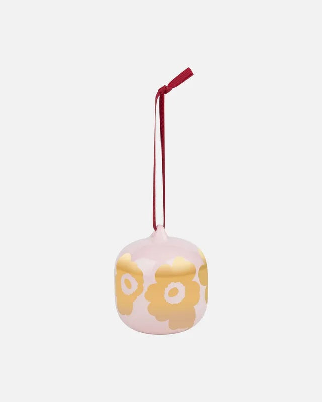 Unikko Ornament - Gold/pink