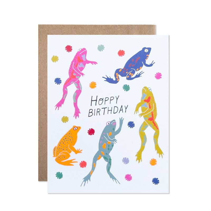 Hoppy Birthday Frog Card