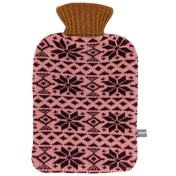 Lambswool Hot Water Bottle - Fair Isle