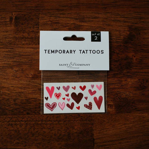 Tiny Hearts Temporary Tattoos