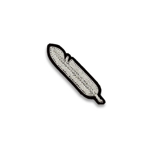 Silver Feather Brooch