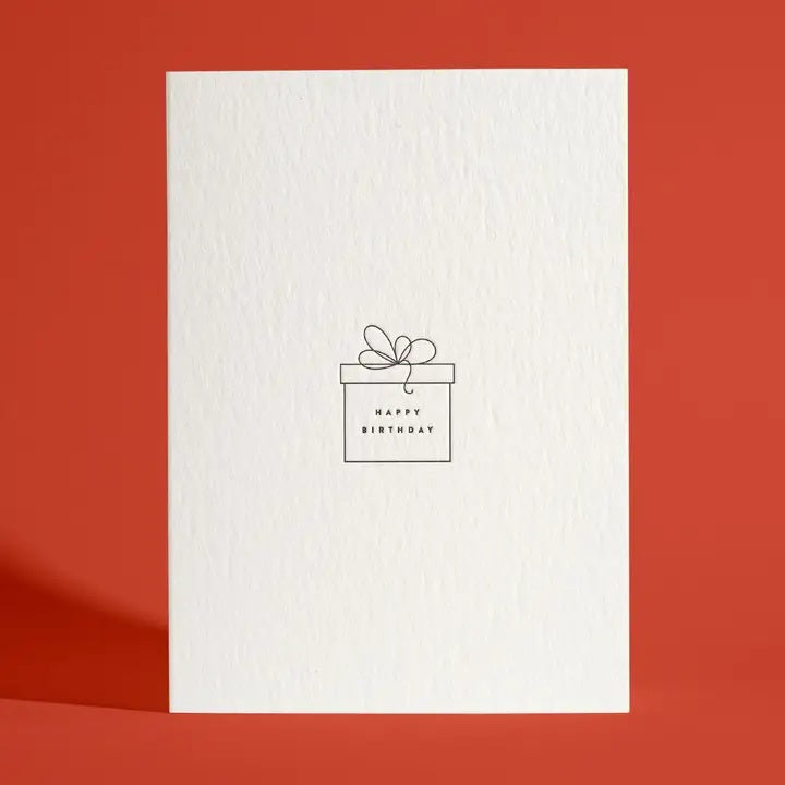 Birthday Present Icon Greeting Card