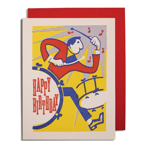Birthday Drummer Notecard