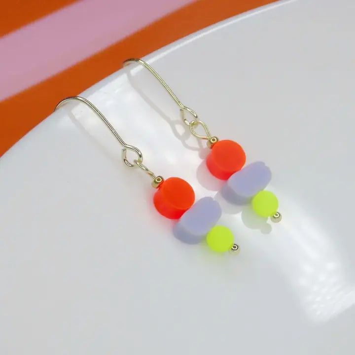 Color Treats Earrings - Neon
