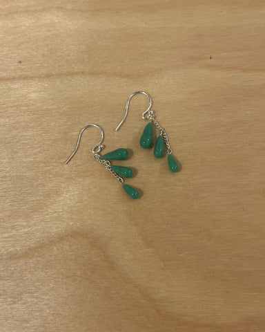Drip Light Earrings (Seafoam Opaque)