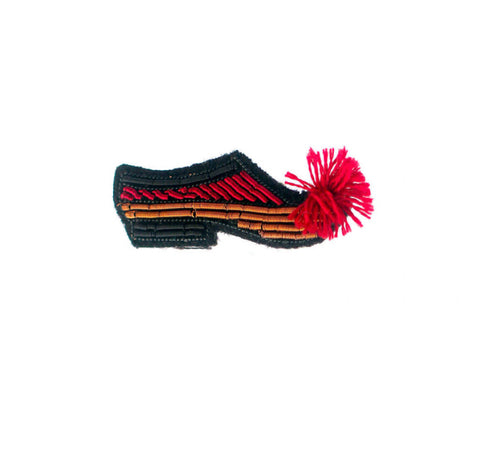 Pom-Pom Slipper Brooch