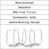 Govino White Wine Glasses - Set of Two