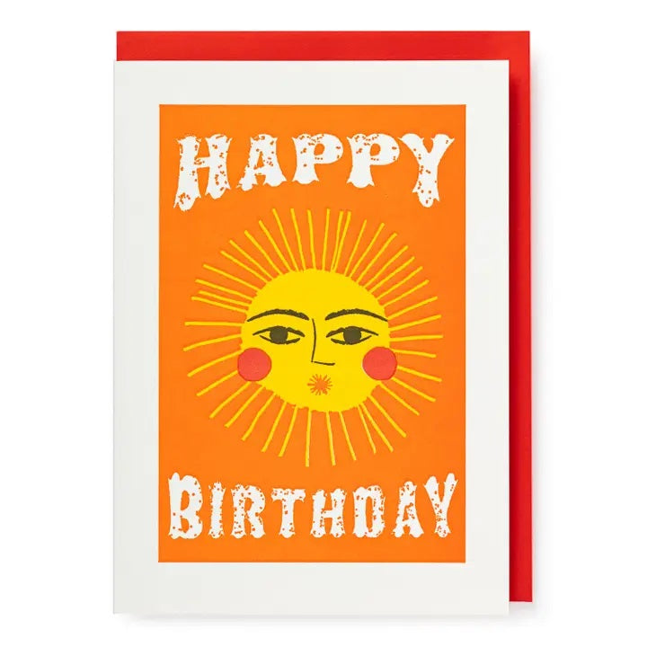 Happy Birthday Sun Notecard