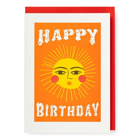 Happy Birthday Sun Notecard