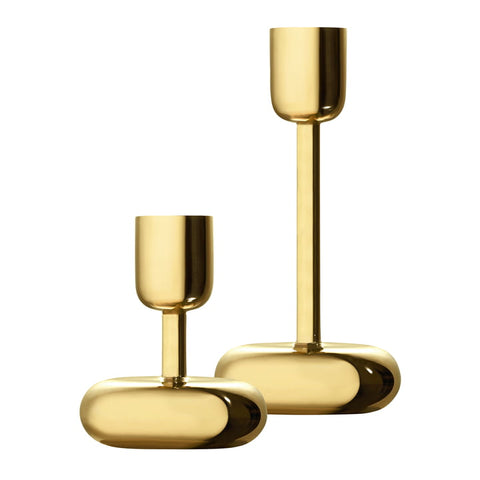 Nappula Candle Holder Set - brass