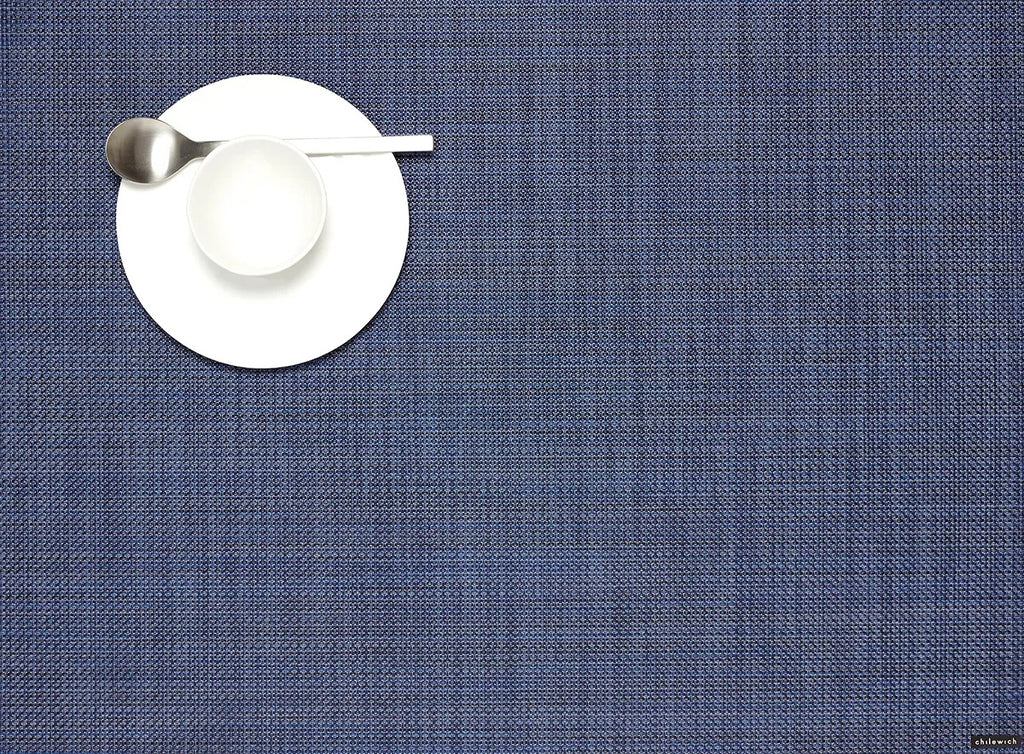 Mini Basketweave Placemat - Indigo
