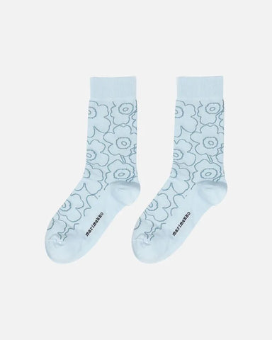Kirmailla Piirto Unikko Socks - Light Blue