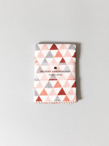 Haikara Little Handkerchief - Pink Triangles