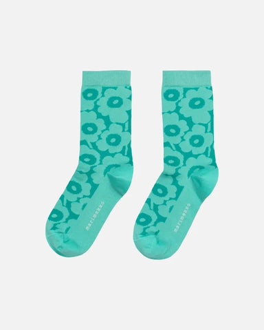 Linjaus Unikko Socks - Turquoise