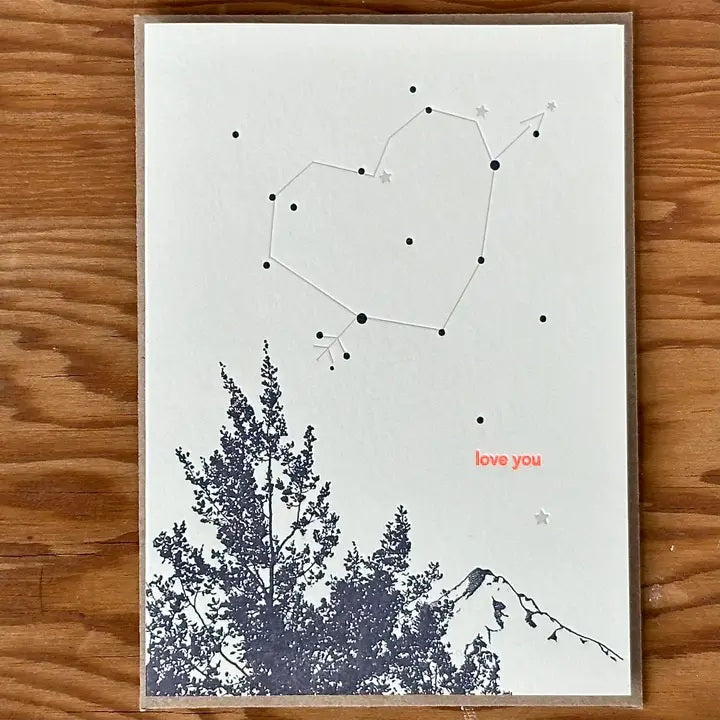 Love You Constellation Card