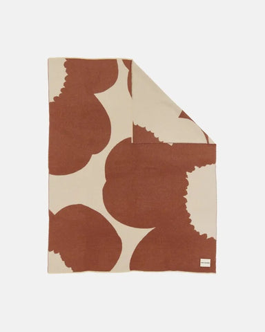 Iso Unikko Blanket - Brown/White