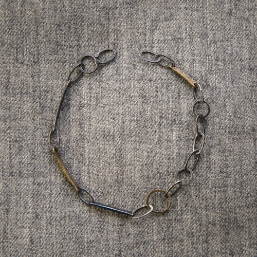 Stacy Bracelet - Blackened Silver/Brass
