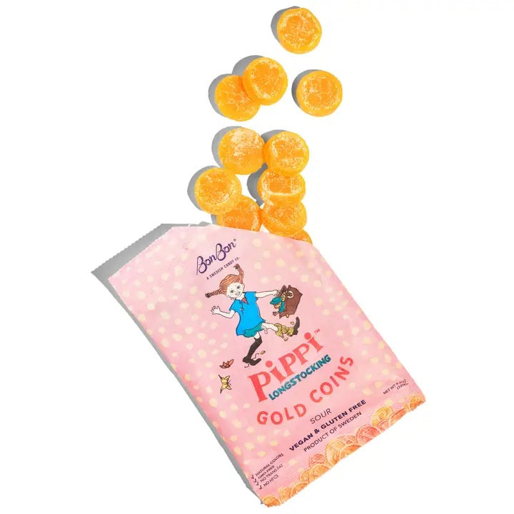 Pippi Longstocking Gold Coins Gummy Candy