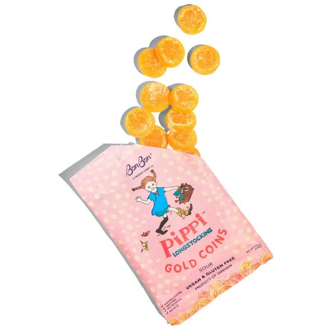 Pippi Longstocking Gold Coins Gummy Candy