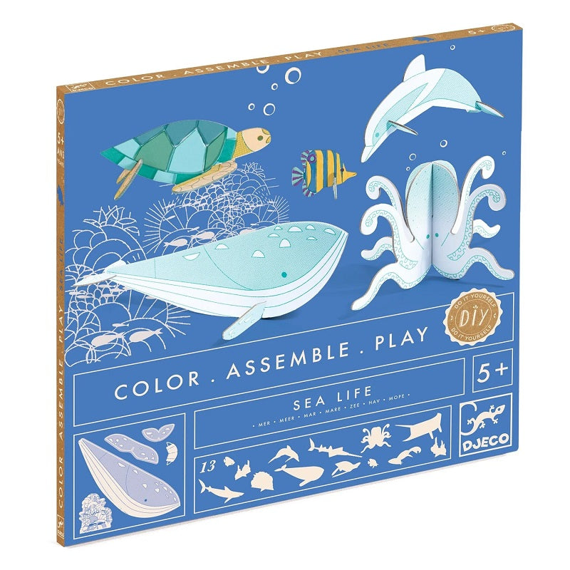 Sea Life: Color. Assemble. Play Kit