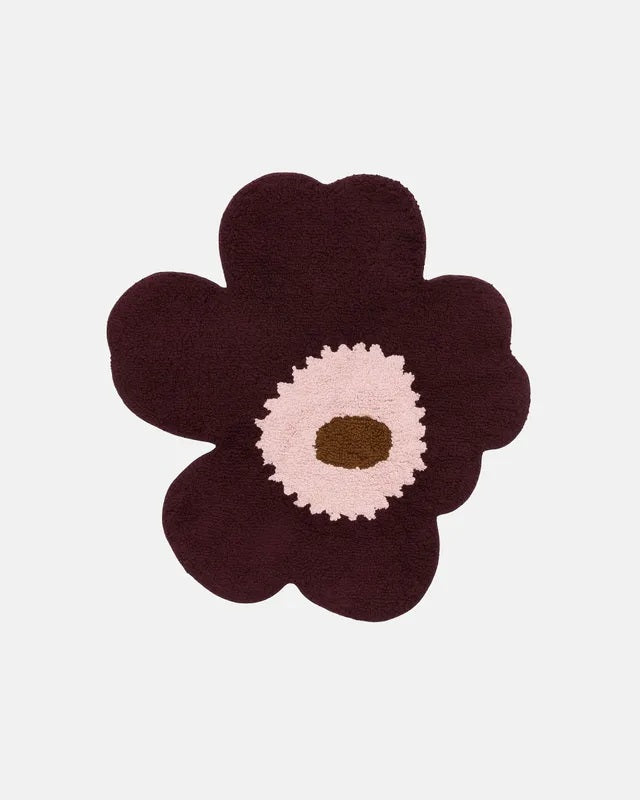 Unikko Bathmat - Plum/Pink