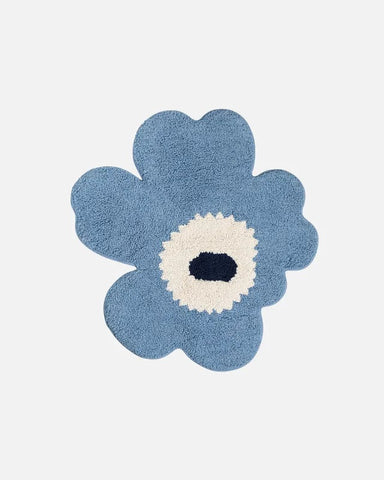 Unikko Bathmat - Cornflower/White
