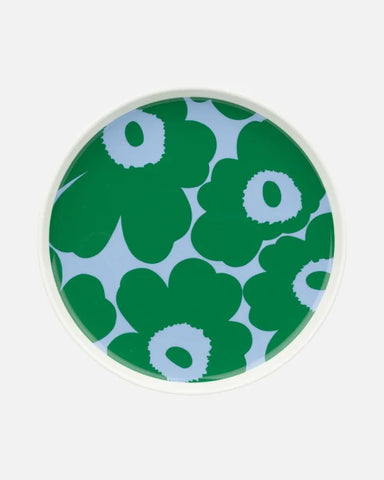 Unikko Plate - Green/Blue
