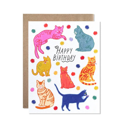 Happy Birthday Cat Card