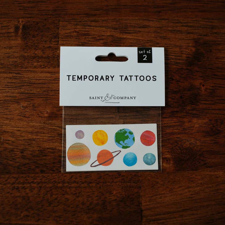 Outer Space Temporary Tattoos