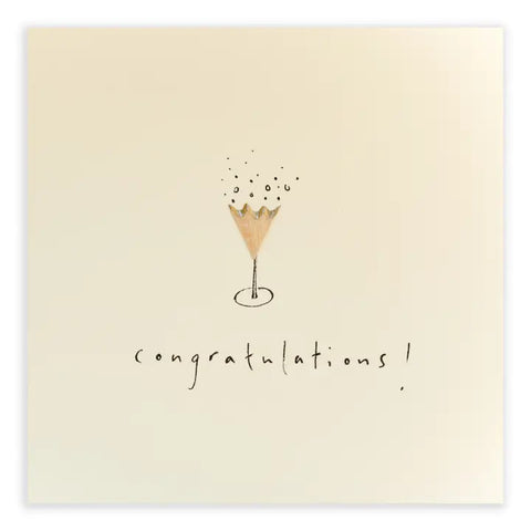 Champagne Congrat Card