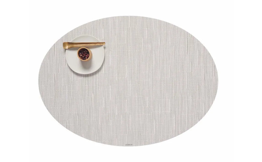 Oval Bamboo Placemat - Coconut