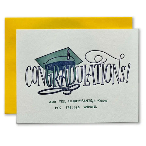 Congradulations Card - Ladyfingers Letterpress