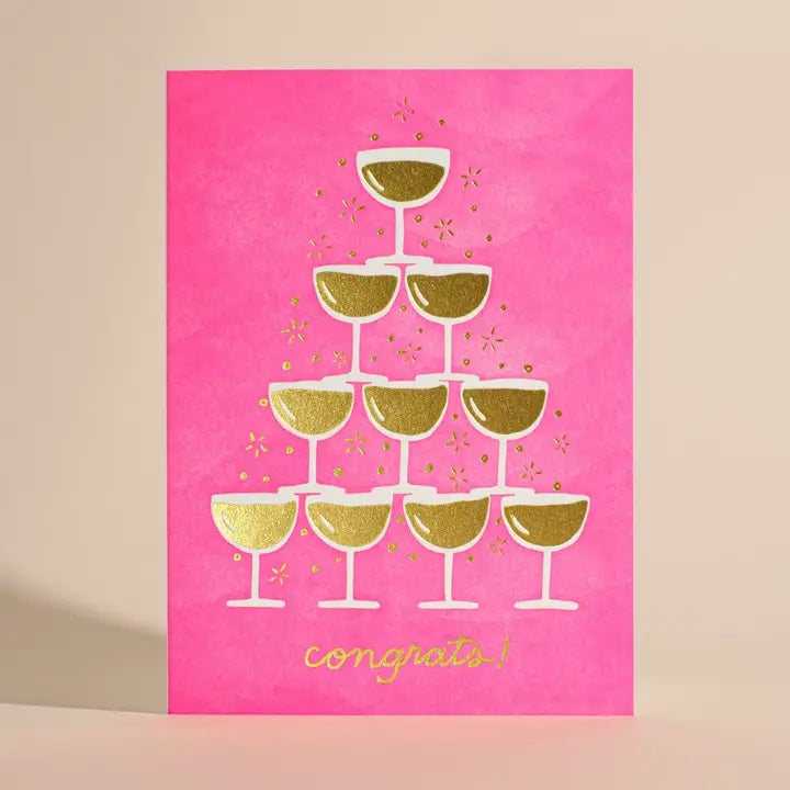 Congrats Champagne Greeting Card