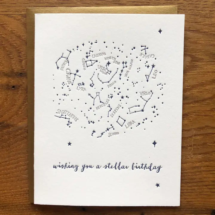 Birthday Constellations Card