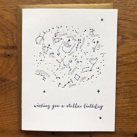 Birthday Constellations Card