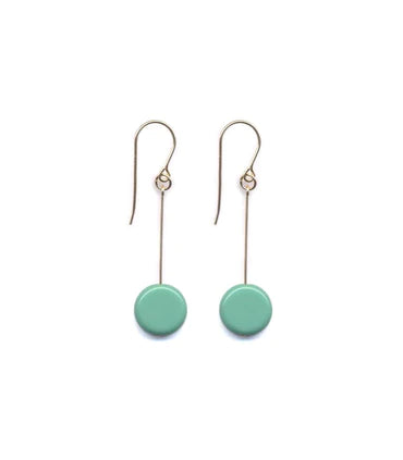 Deco Circle Drop Earrings