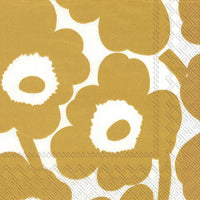Gold Unikko Napkins - Cocktail Size