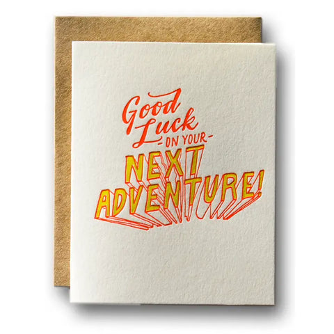 Next Adventure Card - Ladyfingers Letterpress