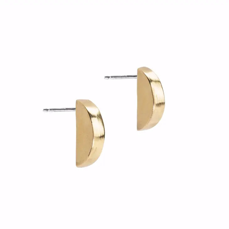 Half-Moon Post Earrings