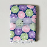 Haikara Little Handkerchief - Kiku Navy