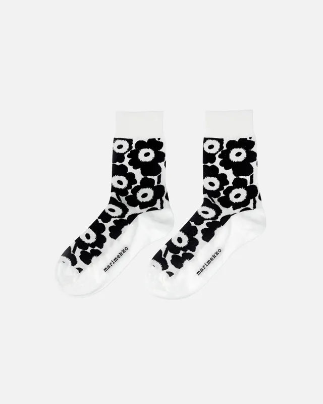 Kirmailla Unikko Socks - Black/White