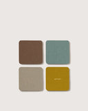 Bierfilzl Square Felt Coaster Set