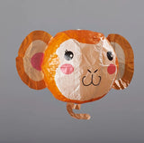 Paper Balloon Card - Monkey