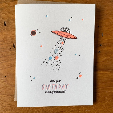 Out of This World Birthday Card