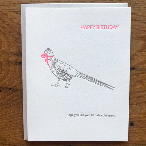Birthday Pheasant Card