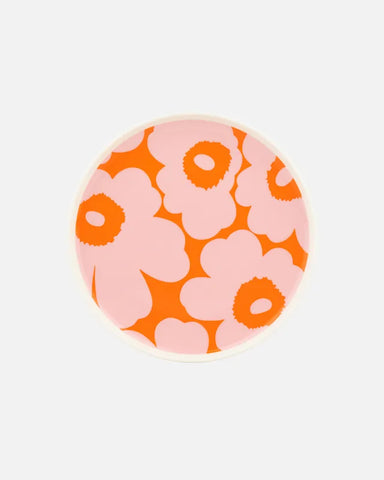 Unikko Plate - Pink/Orange