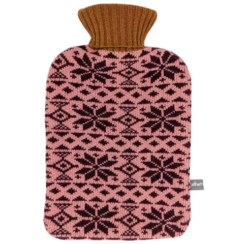 Lambswool Hot Water Bottle - Fair Isle