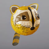 Paper Balloon Card - Raccoon