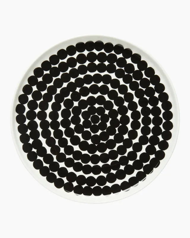 Rasymatto Salad Plate - Black & White