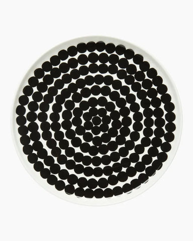 Rasymatto Salad Plate - Black & White